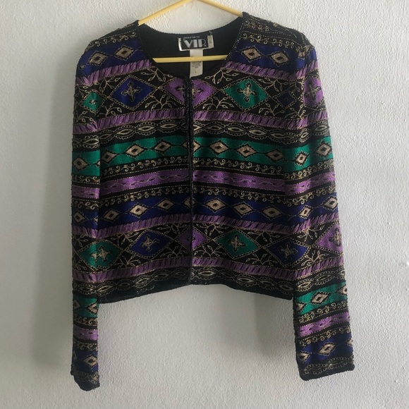 Short Embroidery Jacket Multicolor - Picture 2 of 7